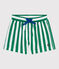 Baby-Badeshorts mit Streifenmuster grün MARSHMALLOW/ JARDIN