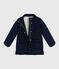 Kinder-Parka halblang und einfarbig blau SMOKING
