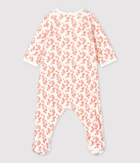 Baby-Strampler aus Bio-Baumwolle weiss MARSHMALLOW/ PAPAYE
