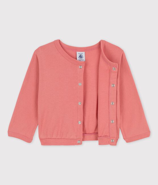 Baby-Cardigan aus Baumwolle rosa PAPAYE