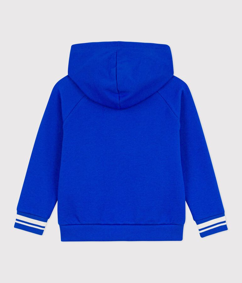Kinder-Kapuzensweatshirt aus Baumwolle blau PERSE