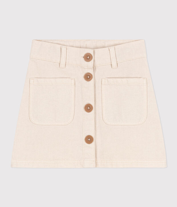 Kinderrock aus Denim f&uuml;r M&auml;dchen naturfarben