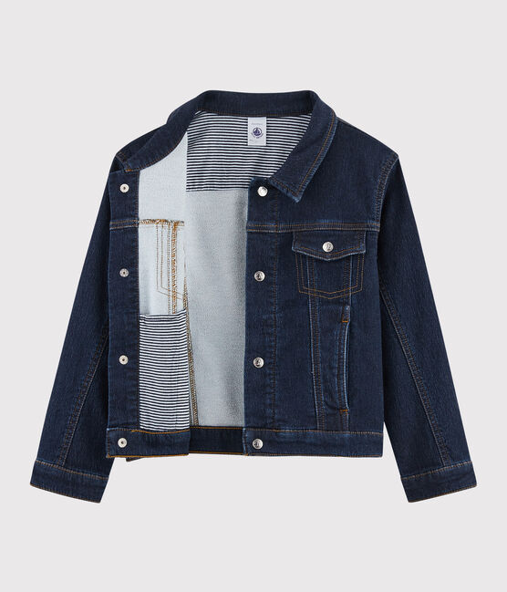 Kinder-Jeansjacke für Jungen blau DENIM BLEU FONCE