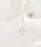 Strampler aus Doppeljersey mit einfarbigem Kragen weiss MARSHMALLOW