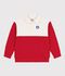 Kinder-Sweatshirt im Polo-Stil aus Baumwolle rot/rot