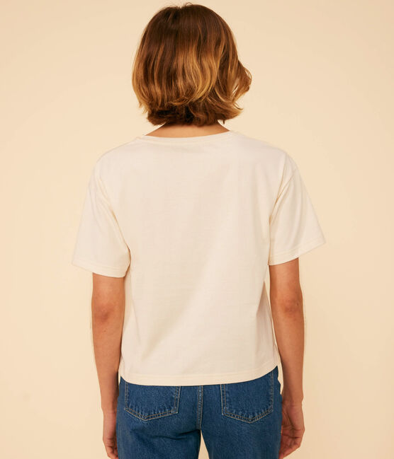 Damen-T-Shirt Le Boxy aus Baumwolle naturfarben AVALANCHE
