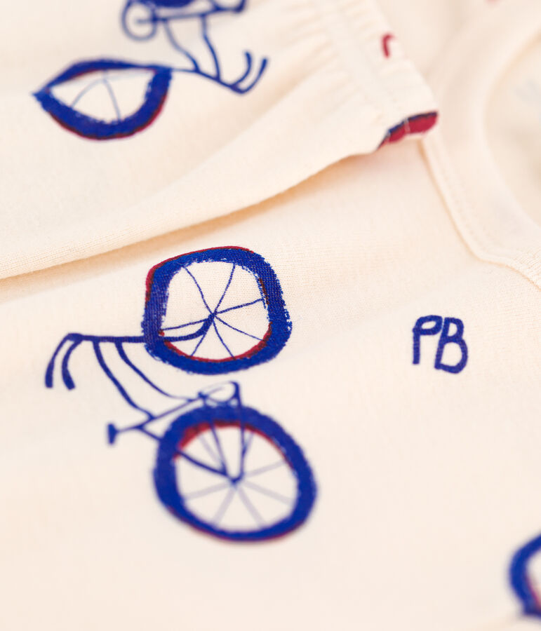 Kinderpyjama in schmaler Passform aus Baumwolle weiss AVALANCHE/ MULTICO