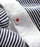 Set bestehend aus Mützchen und gestreiften Babyschuhen für Neugeborene aus Doppeljersey variante 1