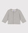 Baby-Cardigan aus Molton grau CHATON CHINE