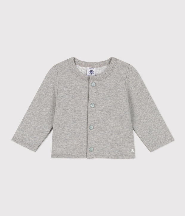 Baby-Cardigan aus Molton grau