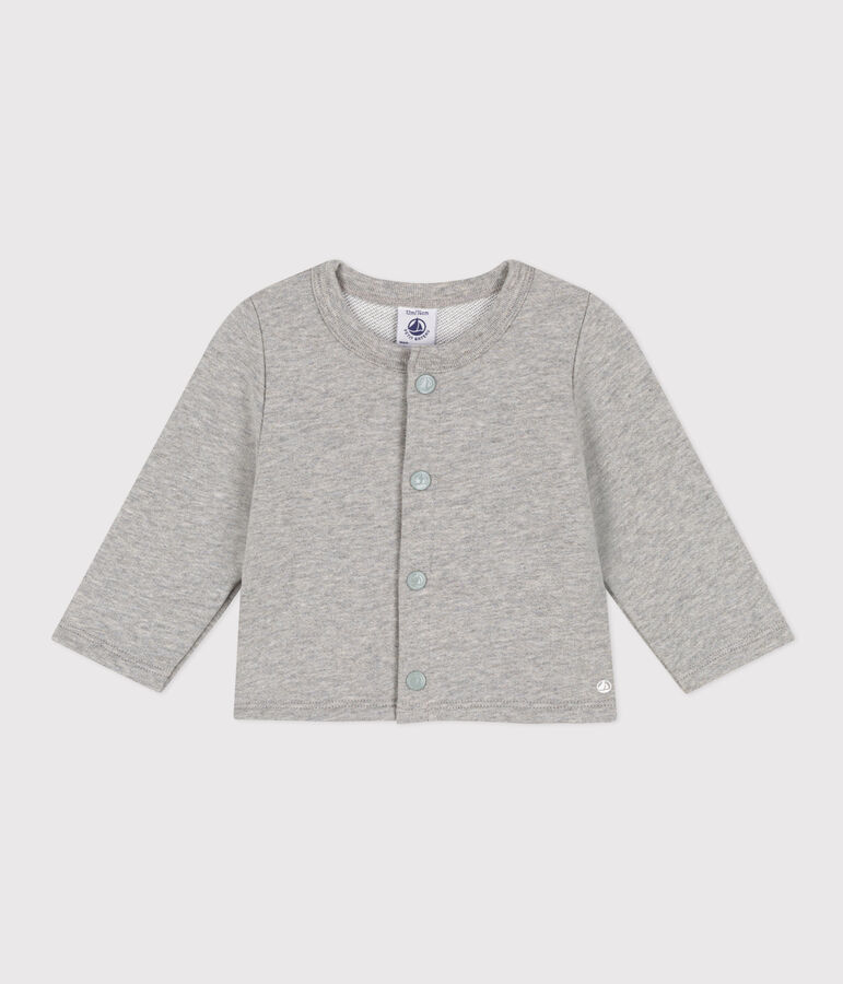 Baby-Cardigan aus Molton grau