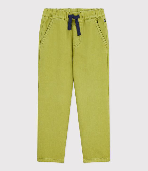 Kinder-Hose aus Baumwolle gr&uuml;n