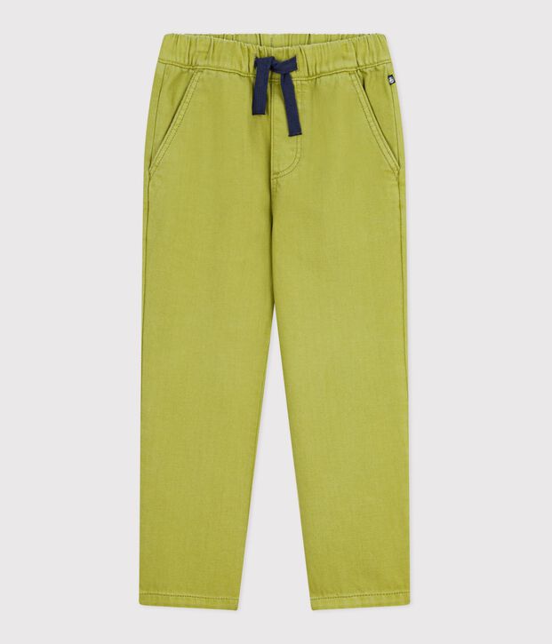 Kinder-Hose aus Baumwolle gr&uuml;n