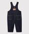 Lange Baby-Latzhose für Jungen blau JEAN