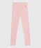 Kinder-Leggings aus einfarbiger Baumwolle rosa JOLI