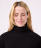 Damen-Rollkragenshirt "L'Iconique" aus Baumwolle schwarz BLACK