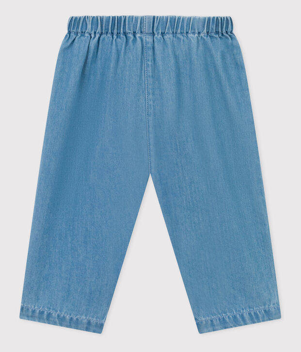 Baby-Hose aus leichtem Bio-Denim blau