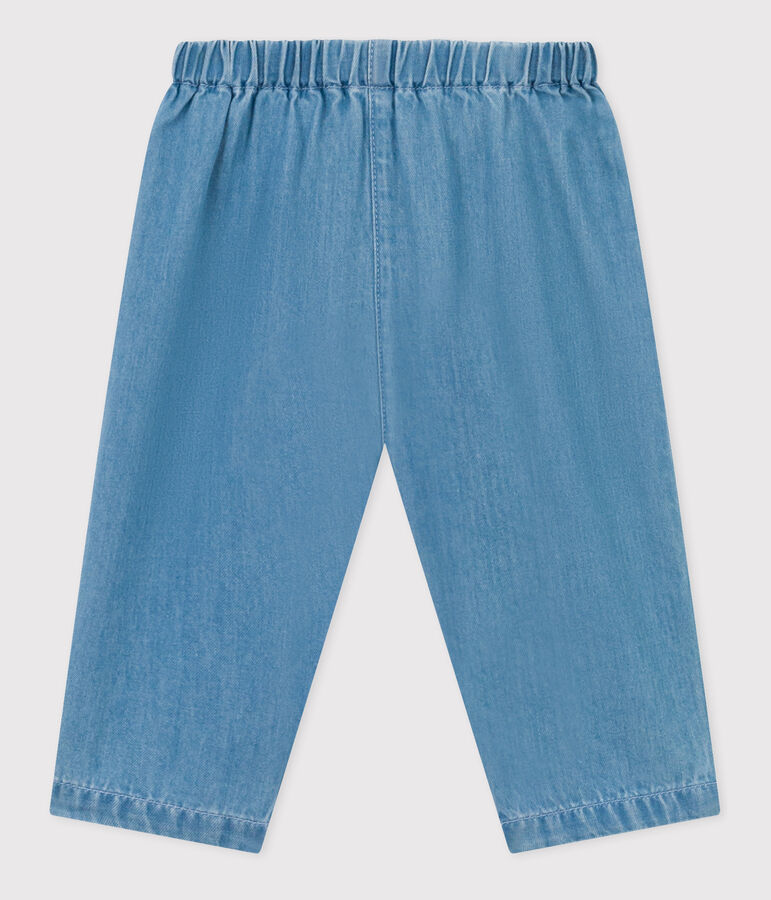 Baby-Hose aus leichtem Bio-Denim blau