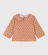 Langärmelige Baby-Bluse aus Nicki