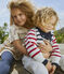 Baby-Cardigan aus Baumwollstrick weiss MARSHMALLOW/weiss MULTICO