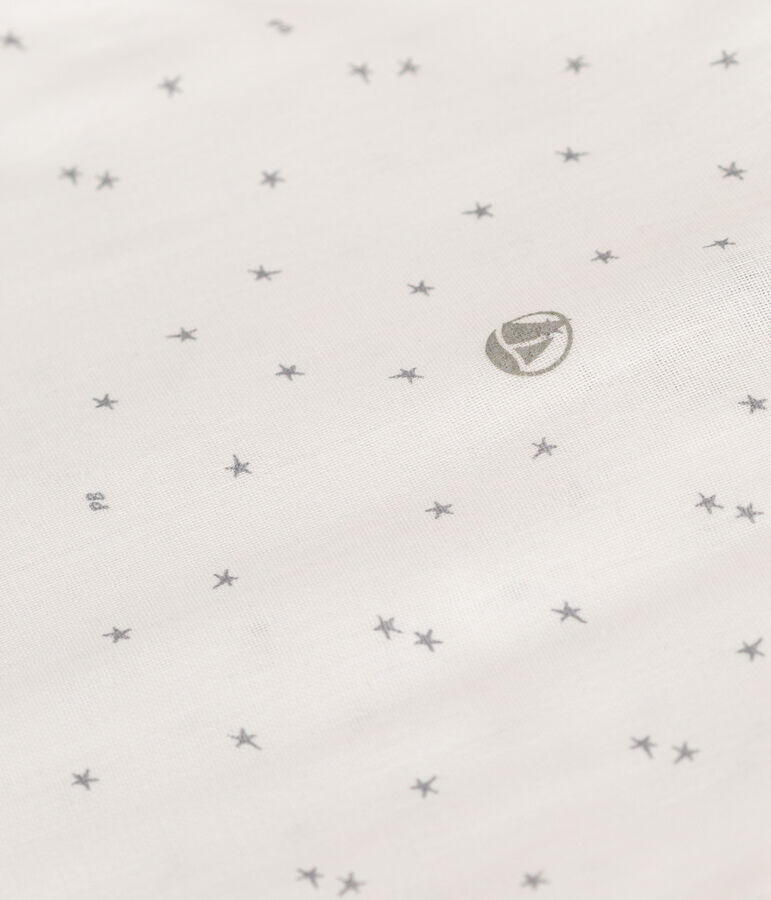 Babyschlafsack aus bedruckter Baumwolle TOG-Wert 1 weiss MARSHMALLOW/weiss MISTIGRI