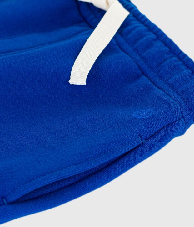 Kinder-Jogginghose aus einfarbiger Baumwolle blau