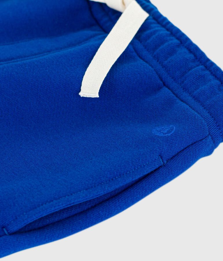 Kinder-Jogginghose aus einfarbiger Baumwolle blau