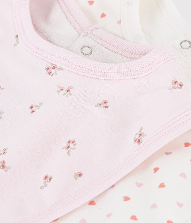 Set Baby-L&auml;tzchen aus Baumwolle mit Blumenmotiv vielfarbig