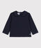 Langärmelige Babybluse aus Baumwolle blau SMOKING