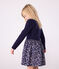 Langärmeliges Kinderkleid aus Baumwolle blau SOIR/ MULTICO