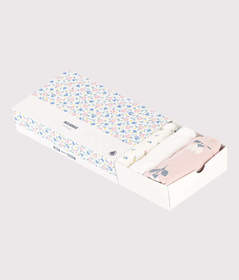 5er-Set gebl&uuml;mte tr&auml;ger-body aus Baumwolle vielfarbig