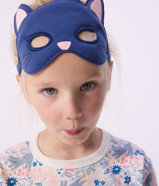 Kinder-Pyjama zum Verkleiden aus Baumwolle mit Blumenmotiv weiss MARSHMALLOW/weiss MULTICO