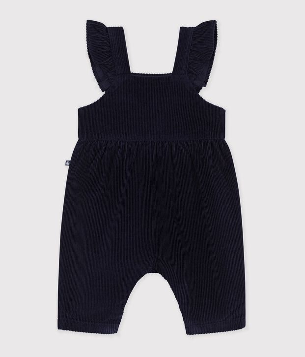 Langbeinige Baby-Latzhose aus einfarbigem Feincord SOIR