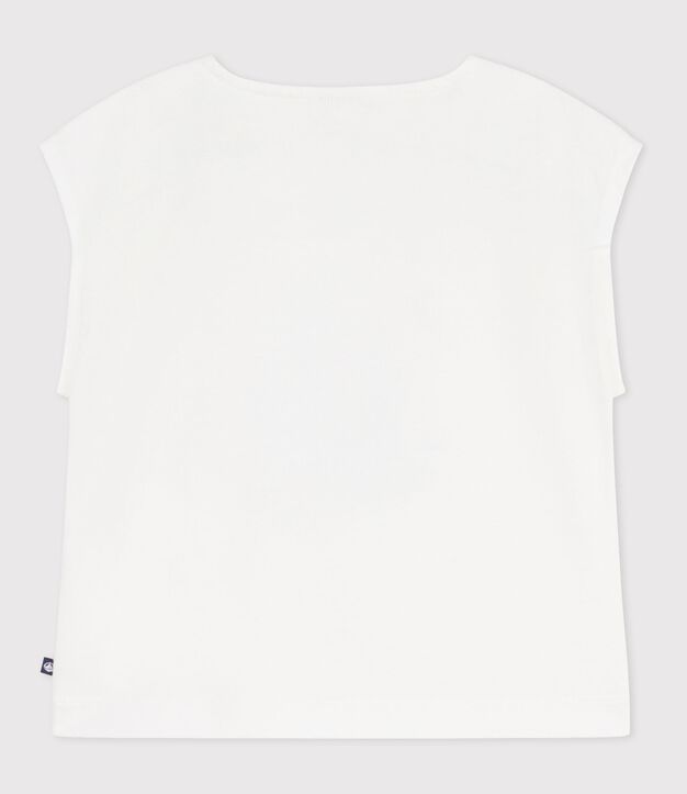 Kurz&auml;rmeliges Kinder T-Shirt aus Baumwolle weiss