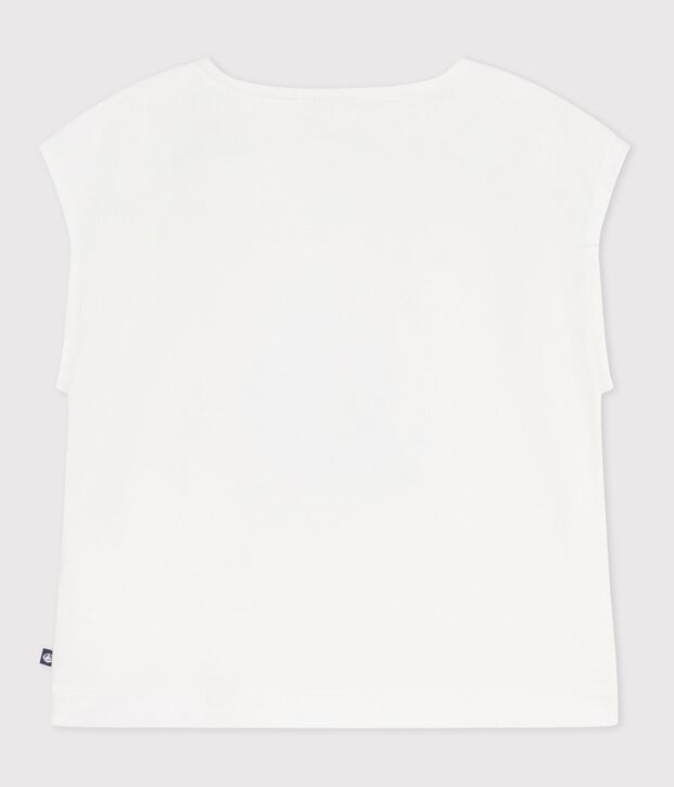 Kurz&auml;rmeliges Kinder T-Shirt aus Baumwolle weiss