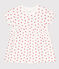 Babykleid aus Molton mit integriertem Body weiss MARSHMALLOW/rot PEPS