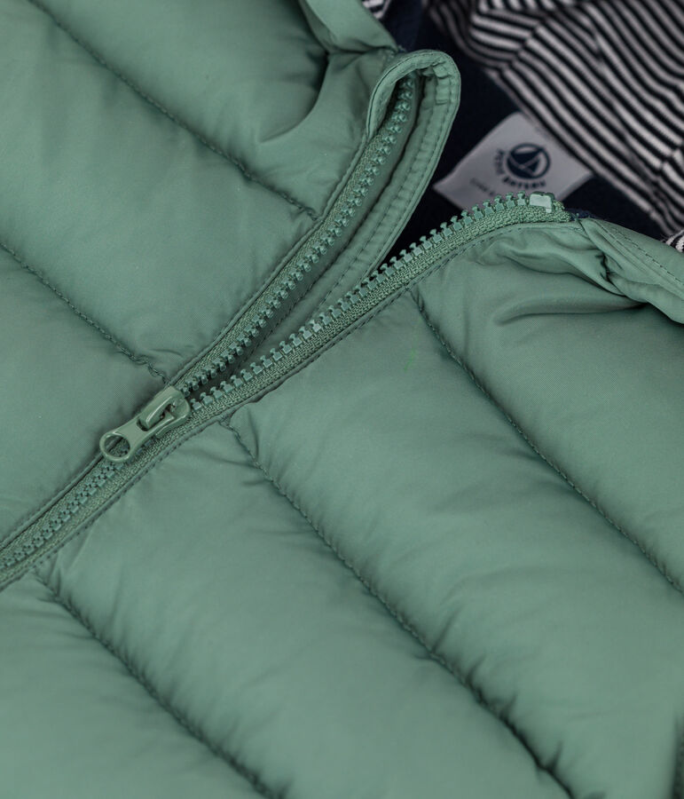 Recycelter Baby-Anorak gr&uuml;n