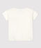 Einfarbiges kurzärmeliges T-Shirt aus Jersey weiss MARSHMALLOW