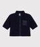 Baby-Jacke aus Sherpa blau SMOKING