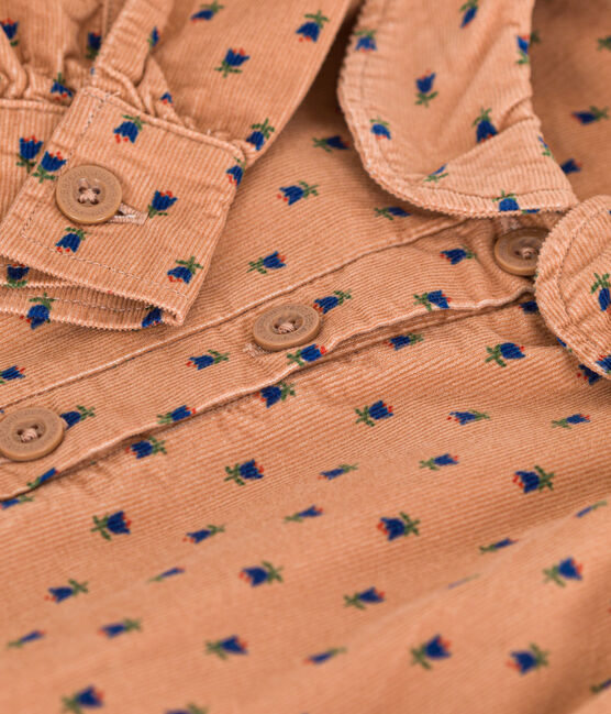 Kinderkleid mit Blumenmotiv aus Cord für Mädchen SIENNA/ MULTICO