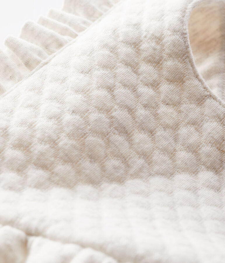 Lange Baby-Latzhose f&uuml;r M&auml;dchen beige MONTELIMAR CHINE