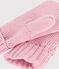 Kinder-Fäustlinge aus Strick mit Fleece-Futter rosa CHARME