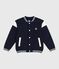 Kinder College-Jacke aus einfarbiger Baumwolle  blau SMOKING