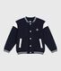 Kinder College-Jacke aus einfarbiger Baumwolle