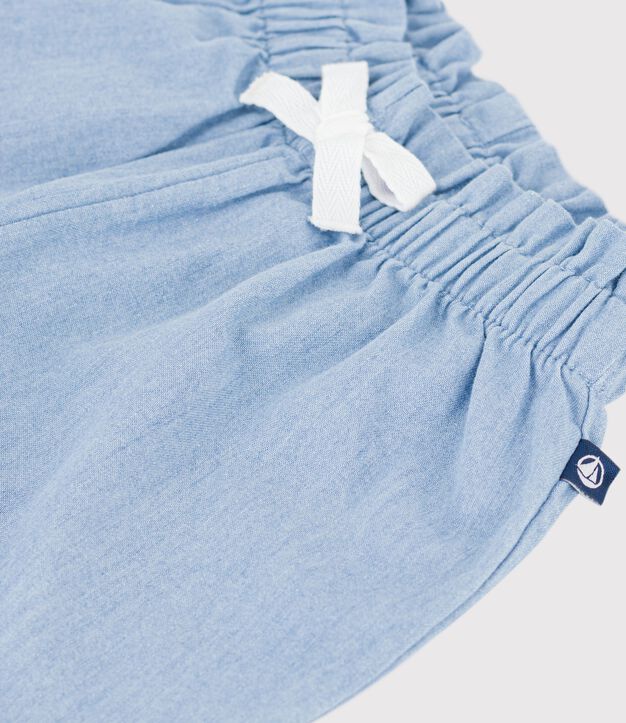 Baby-Hose aus Chambray blau