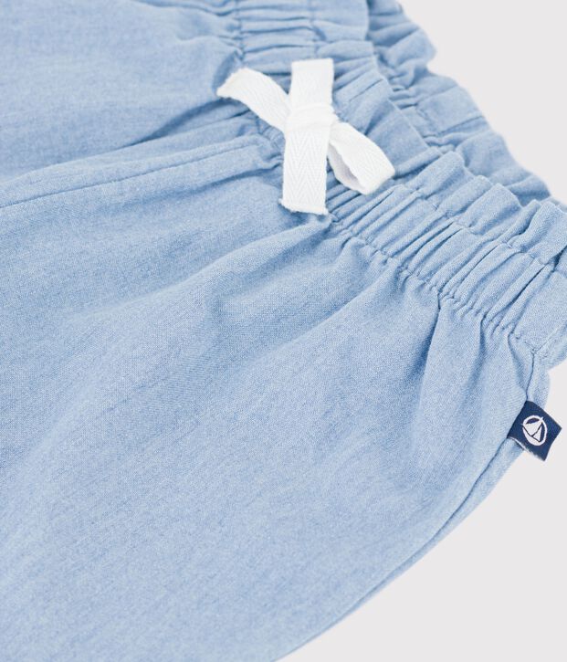 Baby-Hose aus Chambray blau