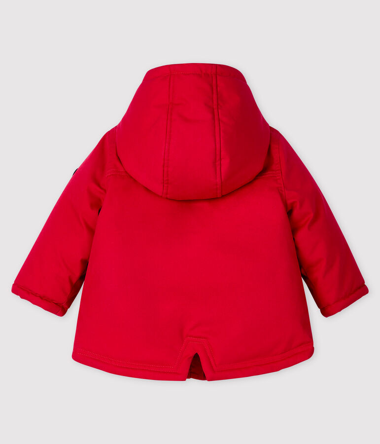 Mittellanger Baby-Parka f&uuml;r Jungen rot