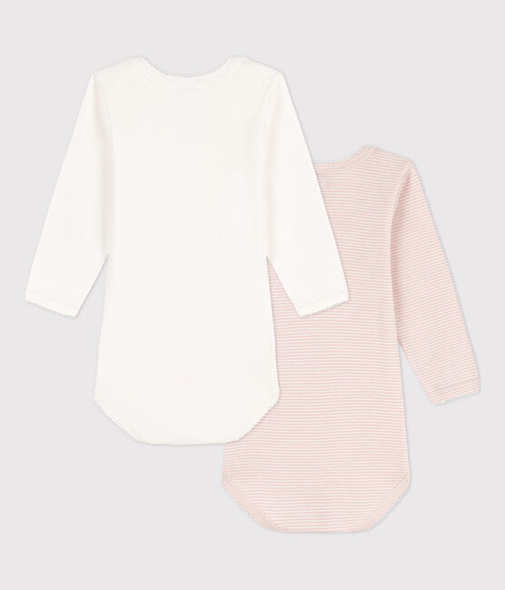 2er-Set langärmelige Baby-Bodys aus Baumwolle mit Ringelstreifen variante 1