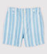 Gestreifte Baby-Shorts aus Popeline Jungen