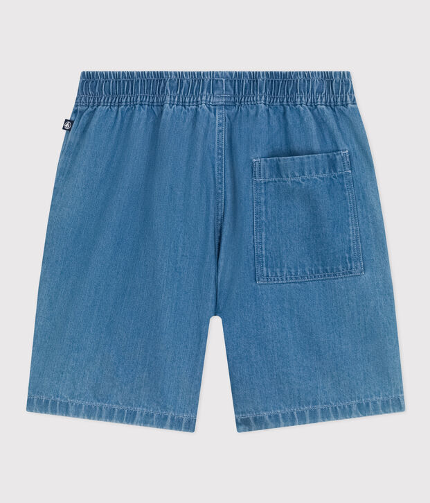 Shorts aus leichtem Denim Kinder/Jungen blau